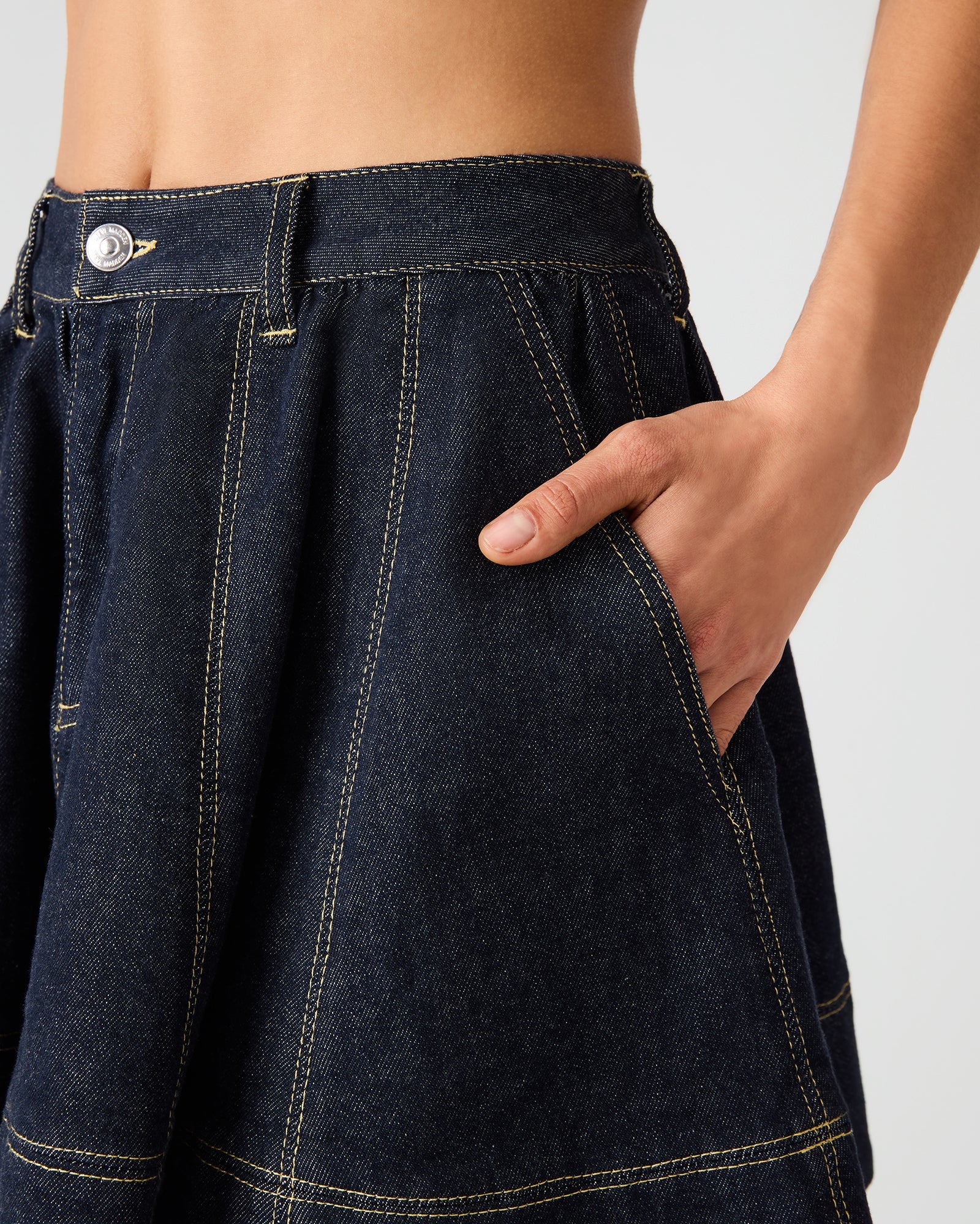 SLOAN DENIM SKIRT INK